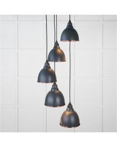 From the Anvil Smooth Copper Brindley Cluster Pendant in Soot 49736SSO