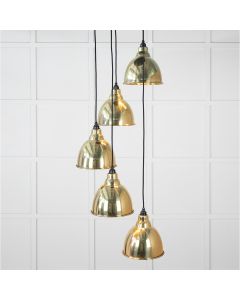 From the Anvil Smooth Brass Brindley Cluster Pendant 49738