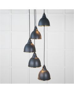 From the Anvil Smooth Brass Brindley Cluster Pendant in Soot 49738SSO