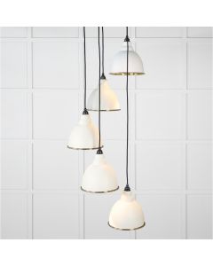 From the Anvil Smooth Brass Brindley Cluster Pendant in Teasel 49738STE