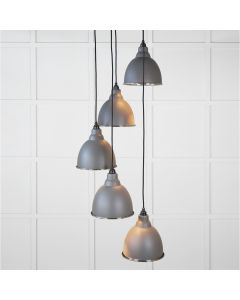 From the Anvil Hammered Nickel Brindley Cluster Pendant in Bluff 49740SBL