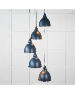 From the Anvil Hammered Nickel Brindley Cluster Pendant in Dusk 49740SDU