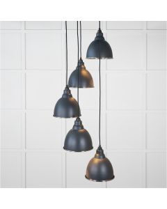 From the Anvil Hammered Nickel Brindley Cluster Pendant in Soot 49740SSO