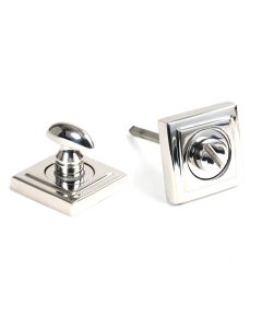 From The Anvil 49863 Polished Marine SS (316) Round Thumbturn Set (Square) Polished Marine SS (316)