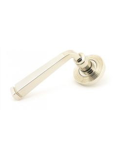 From The Anvil 49955 Polished Nickel Avon Round Lever on Rose Set (Beehive) - Unsprung Polished Nickel