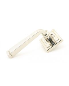 From The Anvil 49956 Polished Nickel Avon Round Lever on Rose Set (Square) - Unsprung Polished Nickel