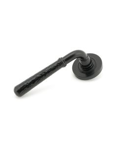 From The Anvil 49981 Black Hammered Newbury Lever on Rose Set (Plain Rose) - Unsprung