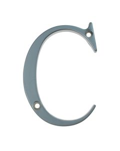 FAB&FIX DFNLTPS Door Letters C 80mm Satin Chrome