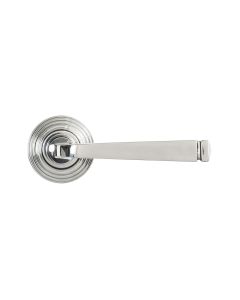 From The Anvil 50079 Polished Marine SS (316) Avon Round Lever on Rose Set (Beehive) - Unsprung Polished Marine SS (316)