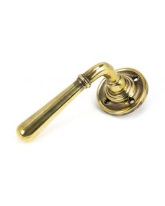 From The Anvil 50091 Aged Brass Newbury Lever on Rose Set - Unsprung Aged Brass