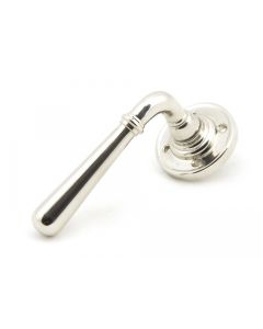 From The Anvil 50092 Polished Nickel Newbury Lever on Rose Set - Unsprung Polished Nickel