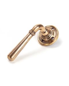 From The Anvil 50095 Polished Bronze Newbury Lever on Rose Set - Unsprung Polished Bronze