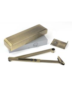 From The Anvil 50107 Aged Brass Size 2-5 Door Closer & Cover Aged Brass