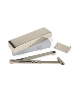 From The Anvil 50111 Polished Nickel Size 2-5 Door Closer & Cover Polished Nickel