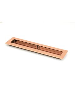 From The Anvil 50137 Polished Bronze 250mm Plain Rectangular Pull Polished Bronze