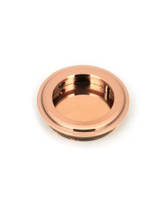 From The Anvil 50142 Polished Bronze 60mm Art Deco Round Pull Polished Bronze