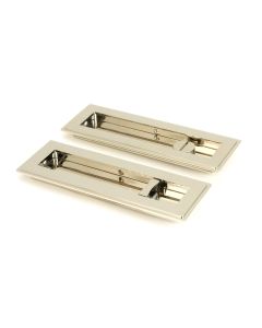 From The Anvil 50156 Polished Nickel 175mm Art Deco Rectangular Pull -Privacy Set Polished Nickel