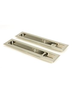 From The Anvil 50157 Polished Nickel 250mm Art Deco Rectangular Pull -Privacy Set Polished Nickel