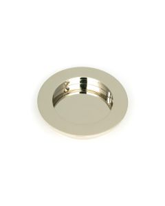 From The Anvil 50163 Polished Nickel 75mm Plain Round Pull Polished Nickel