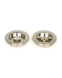 From The Anvil 50165 Polished Nickel 75mm Art Deco Round Pull - Privacy Set Polished Nickel