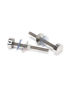 From The Anvil 50272 Polished SS (304) 100mm Bolt Fixings for T Bar (2) Polished Stainless Steel