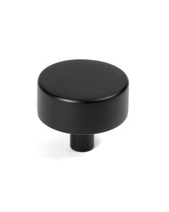 From The Anvil 50344 Matt Black Kelso Cabinet Knob - 38mm (No rose) Matt Black