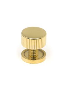 From The Anvil 50361 Polished Brass Judd Cabinet Knob - 25mm (Plain) Polished Brass