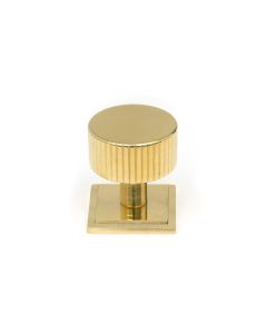 From The Anvil 50366 Polished Brass Judd Cabinet Knob - 32mm (Square) Polished Brass