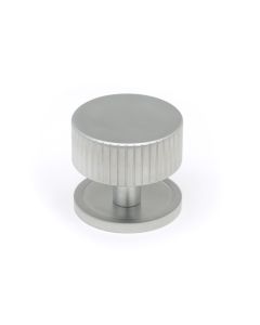 From The Anvil 50418 Satin Chrome Judd Cabinet Knob - 38mm (Plain) Satin Chrome