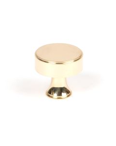 From The Anvil 50485 Polished Brass Scully Cabinet Knob - 32mm Polished Brass