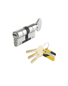 Yale HS T/T Cyl TS007 1 Star 50/50 Nickel K/D 3 Keys Satin Nickel 5050NKDTHS-YL1B
