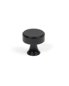 From The Anvil 50554 Matt Black Scully Cabinet Knob - 25mm Matt Black
