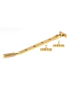 From The Anvil 50616 Polished Brass 10" Brompton Stay Polished Brass