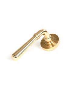 From The Anvil 50623 Polished Brass Newbury Lever on Rose Set (Beehive) - Unsprung Polished Brass