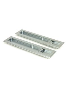 From The Anvil 50641 Satin Chrome 250mm Art Deco Rectangular Pull - Privacy Set Satin Chrome