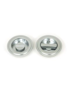 From The Anvil 50648 Satin Chrome 60mm Art Deco Round Pull - Privacy Set Satin Chrome