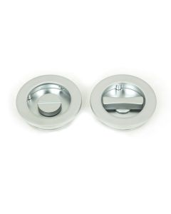 From The Anvil 50650 Satin Chrome 60mm Plain Round Pull - Privacy Set Satin Chrome