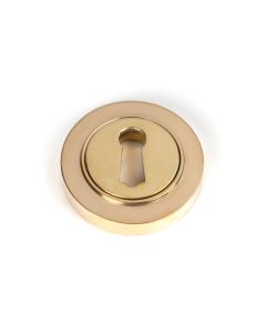 From The Anvil 50746 Polished Brass Round Escutcheon (Plain) Polished Brass