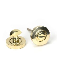From The Anvil 50750 Polished Brass Round Thumbturn Set (Plain) Polished Brass