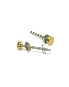 From The Anvil 50815 Aged Brass (304) 100mm Bolt Fixings for T Bar (2) Aged Brass