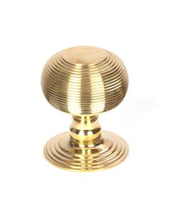 From The Anvil 50839 Polished Brass Beehive Centre Door Knob Polished Brass