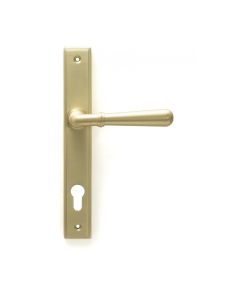 From the Anvil Satin Brass Newbury Slimline Lever Espag. Lock Set 50851