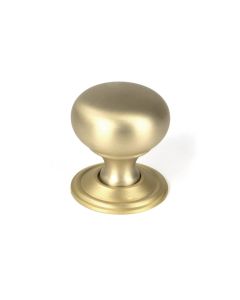 From the Anvil Satin Brass Mushroom Cabinet Knob 32mm 50929