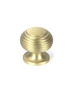 From the Anvil Satin Brass Beehive Cabinet Knob 30mm 50931