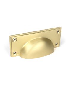 From the Anvil Satin Brass Art Deco Drawer Pull 50942