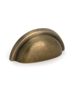 Burnished Brass Regency Concealed Drawer Pull From The Anvil