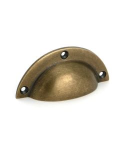 Burnished Brass 102mm Plain Drawer Pull From The Anvil