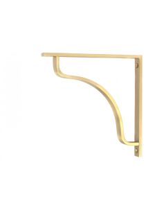 From the Anvil Satin Brass Abingdon Shelf Bracket 200mm x 200mm 51097