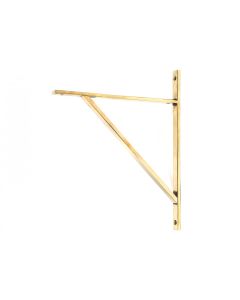 From the Anvil Polished Brass Chalfont Shelf Bracket 314mm x 250mm 51155