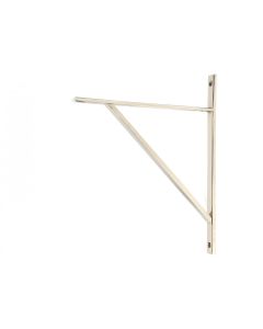 From the Anvil Polished Nickel Chalfont Shelf Bracket 314mm x 250mm 51161